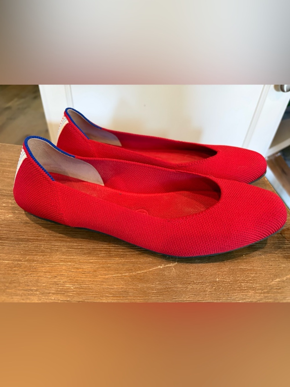 Rothy's Women's Square Toe Ballet Flats cardinal 

Red Size 7.5 euc